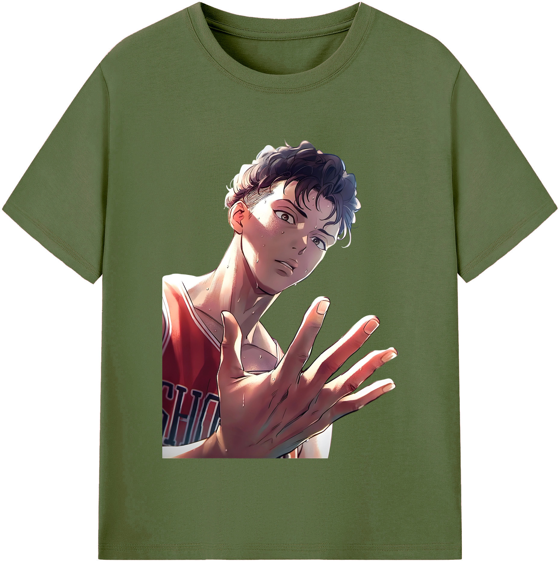 SLAM DUNK／スラムダンク 綿100％半袖Tシャツ（フロントプリント）